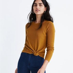 Texture & Thread Jacquard Knot-Front Top US M